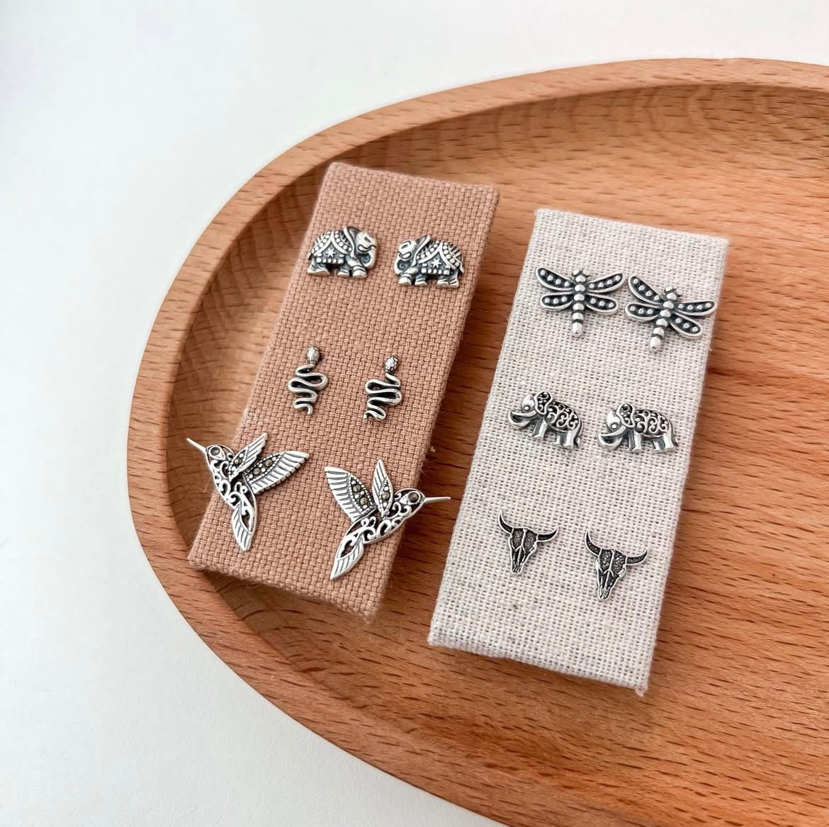 Mystic Elephant Stud Earrings