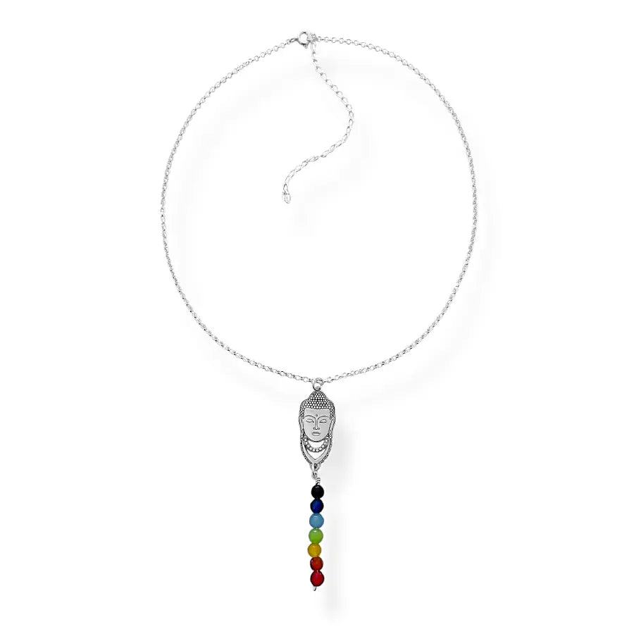 Seven chakras Buddha choker