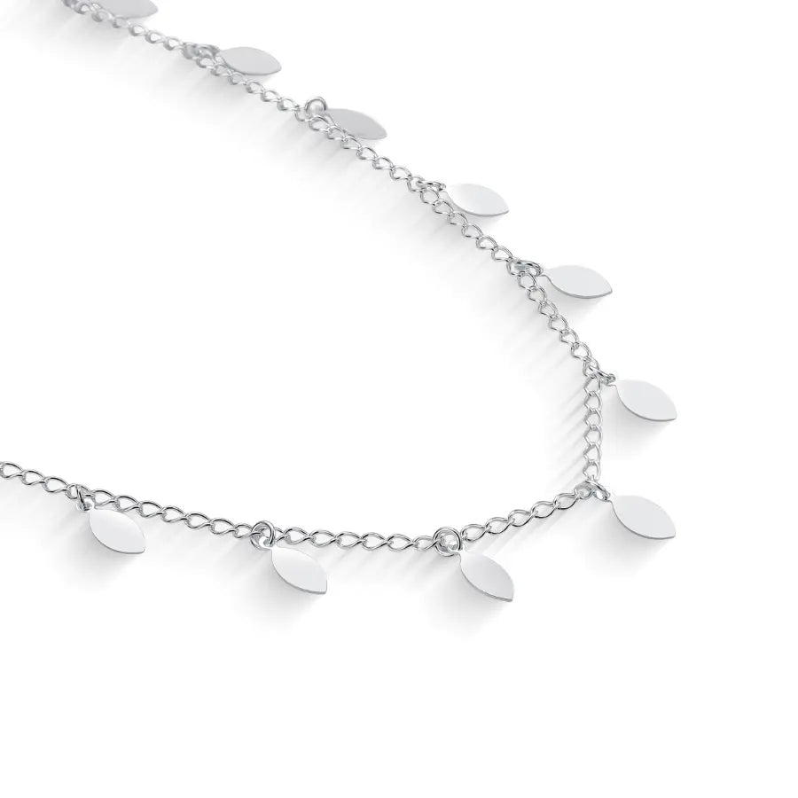 Minimalist leaf choker