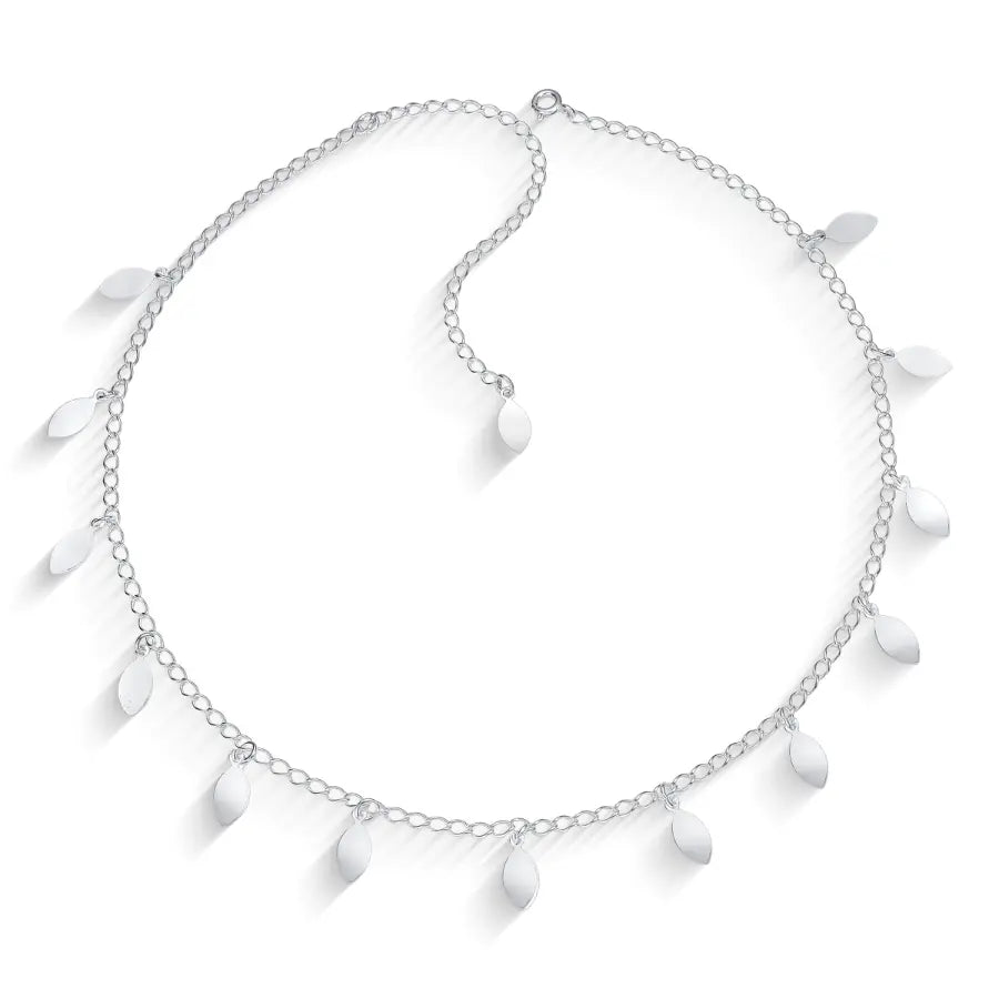 Minimalist leaf choker