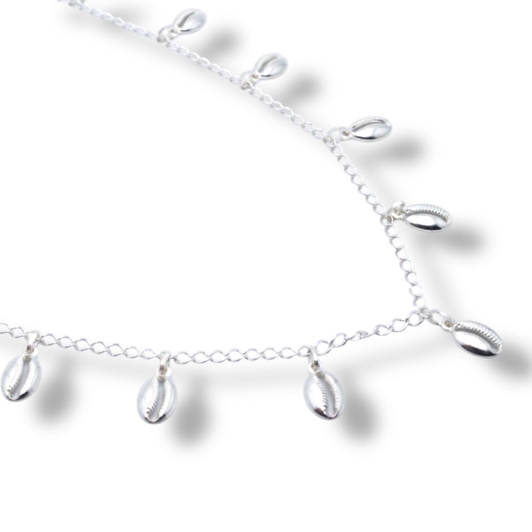 Cowrie shell choker