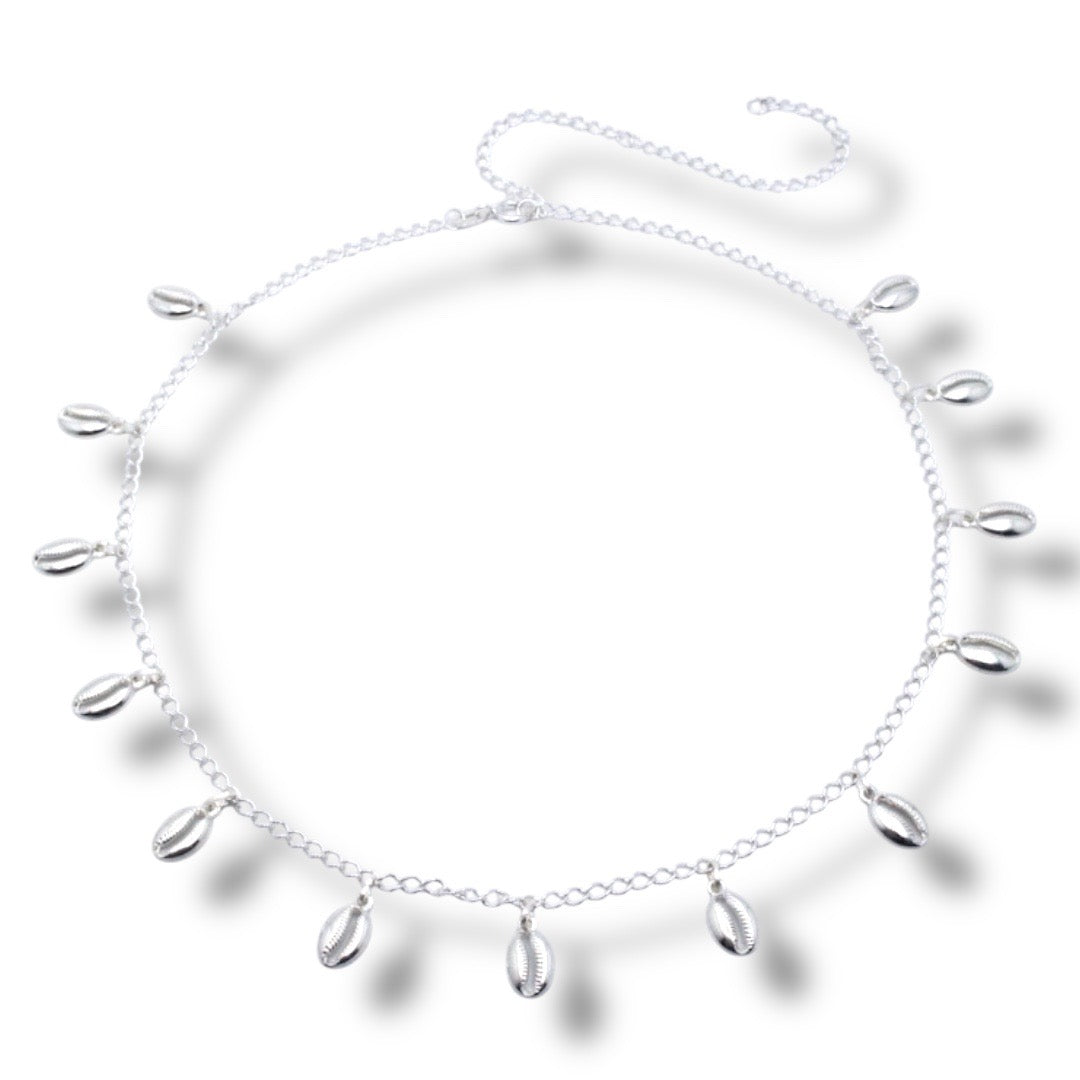 Cowrie shell choker