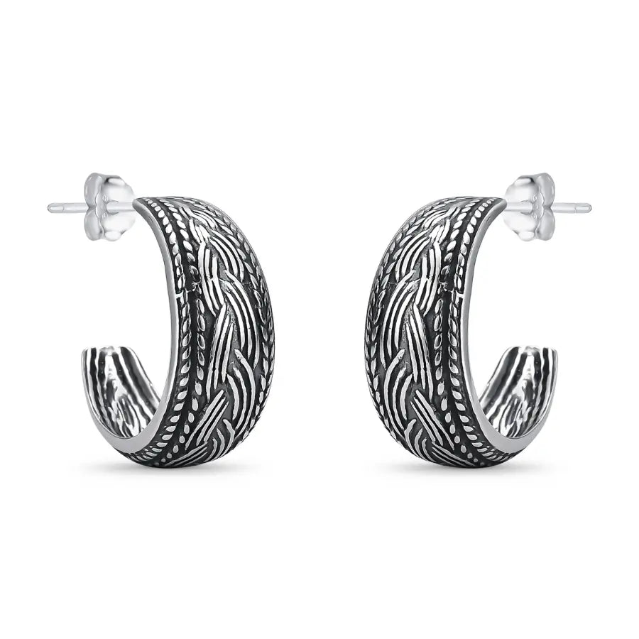 Open hoop Indian earrings