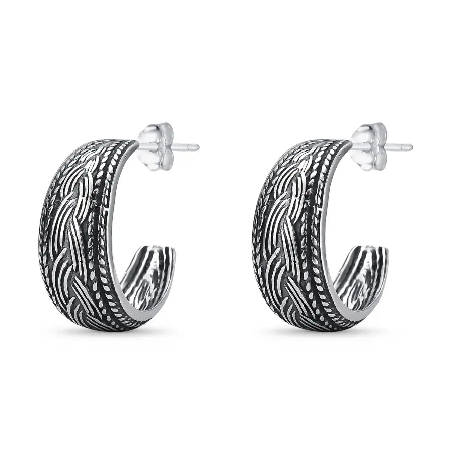 Open hoop Indian earrings