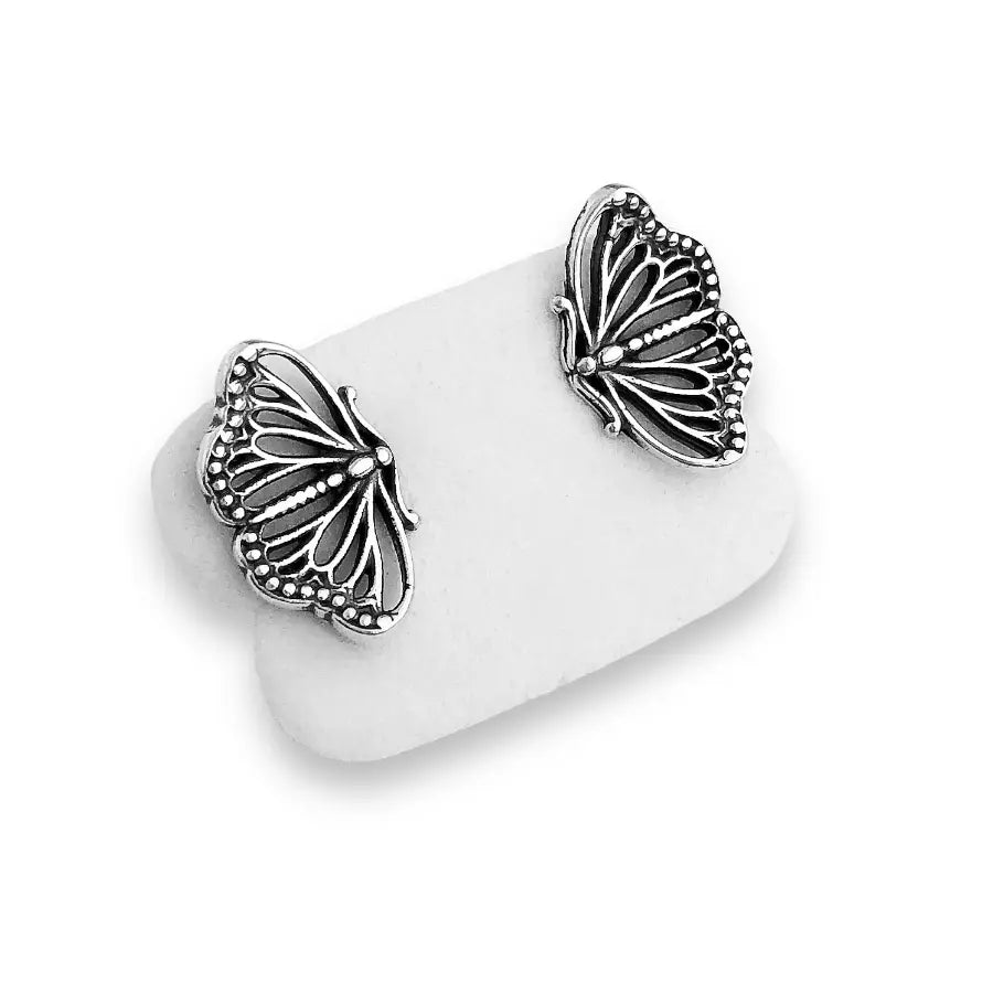 Cutout butterfly stud earrings