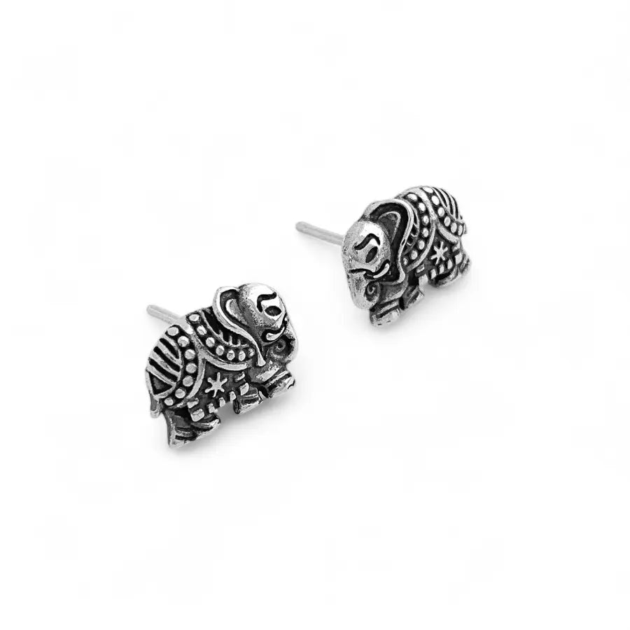 Mystic elephant stud earrings