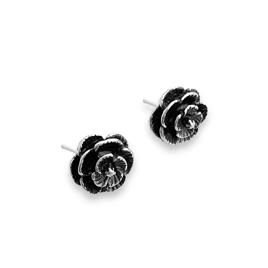 Boho floral stud earrings