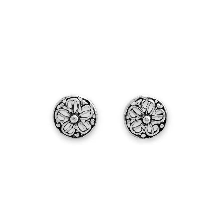 Bloom mandala stud earrings