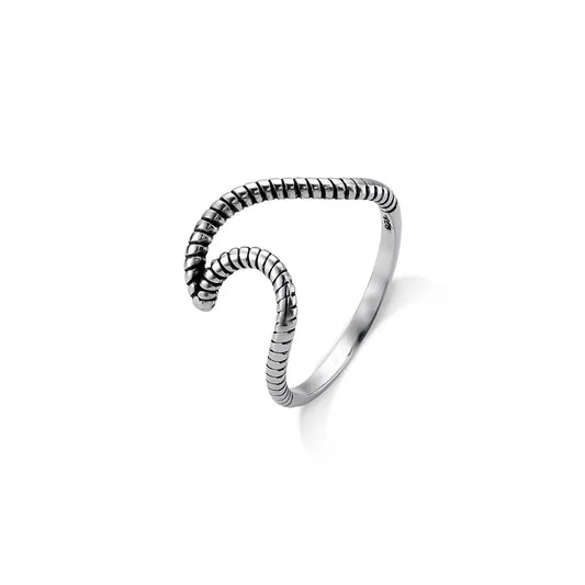 Textured Wave Ring