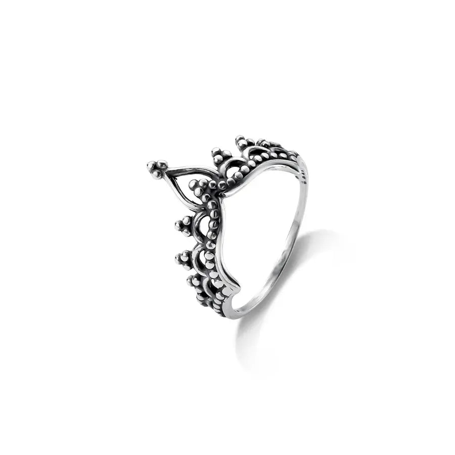 Arabesque chevron ring