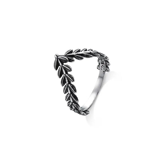 Chevron Leaf Pattern Ring
