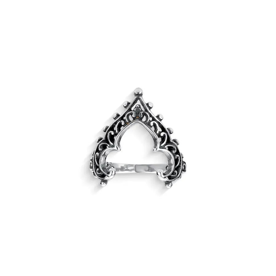 Bali style chevron ring