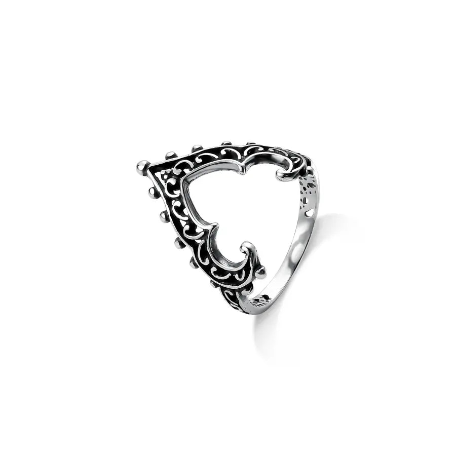 Bali style chevron ring