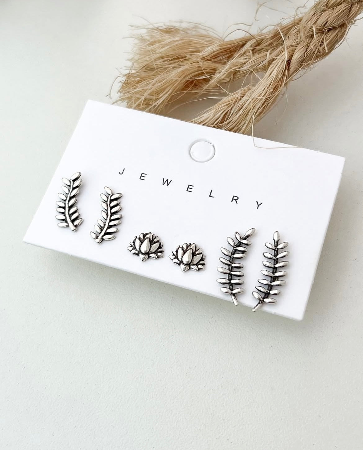 Lotus Flower Stud Earrings