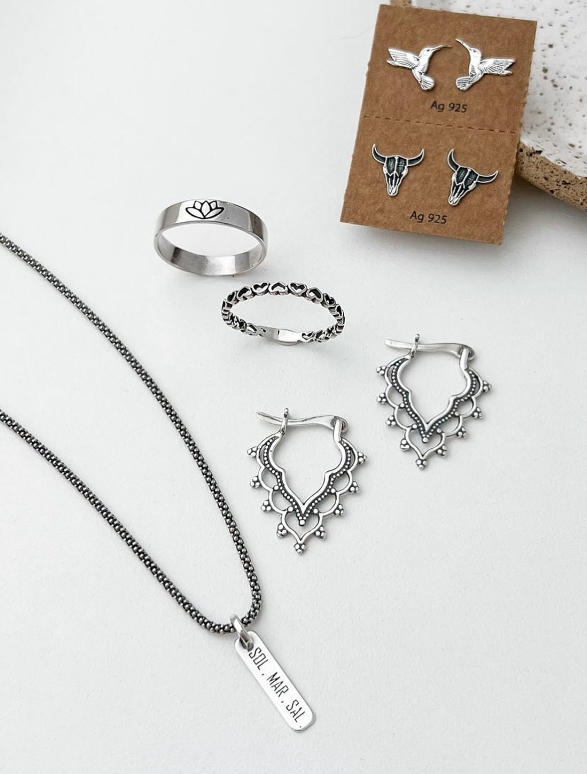 Bull Skull Stud Earrings