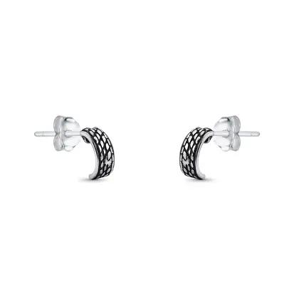 Petite open hoop earrings