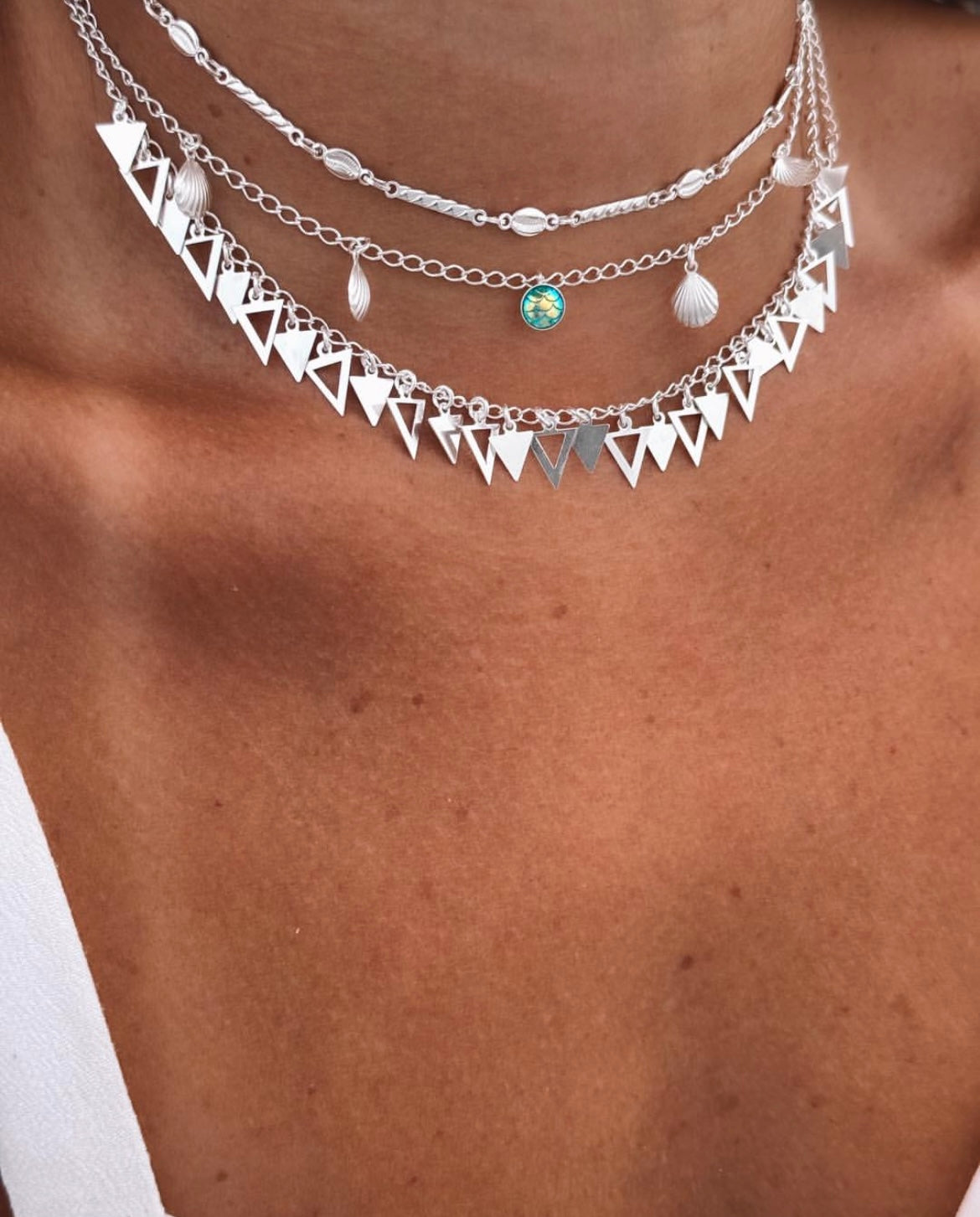 Seashell and Mermaid Scale Choker