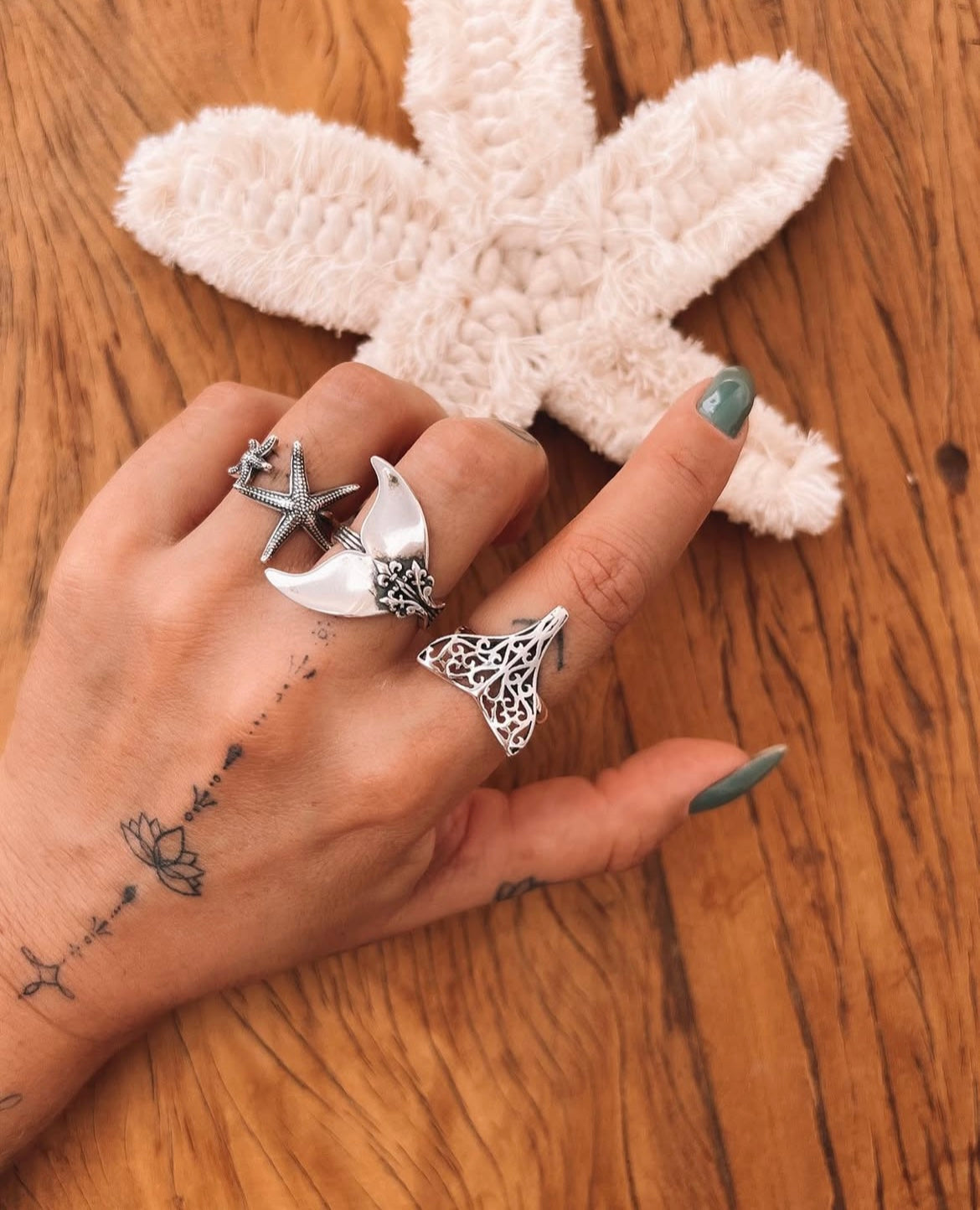 Detailed Mermaid Tail Ring