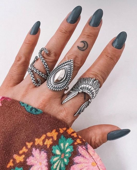 Adjustable Octopus Tentacle Ring