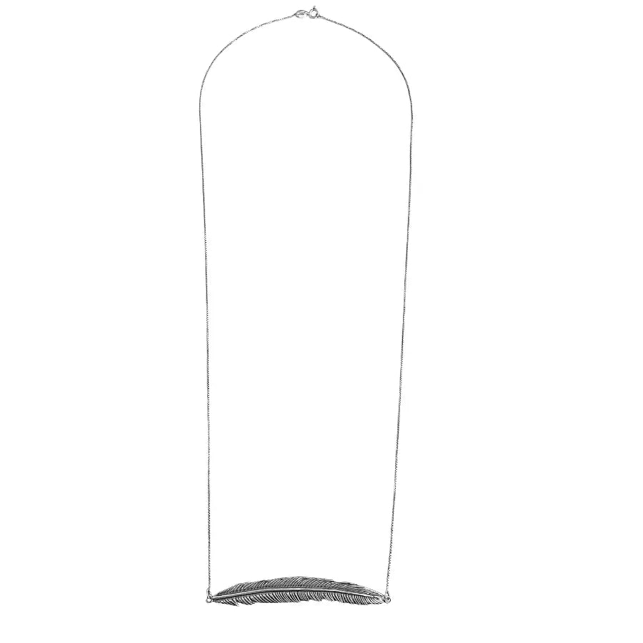 Elongated leaf necklace