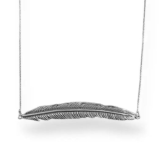 Elongated leaf necklace