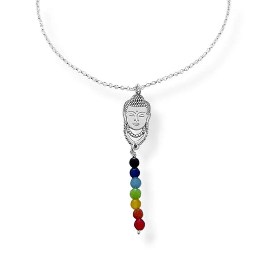 Seven chakras Buddha choker
