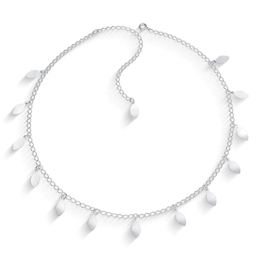Minimalist leaf choker