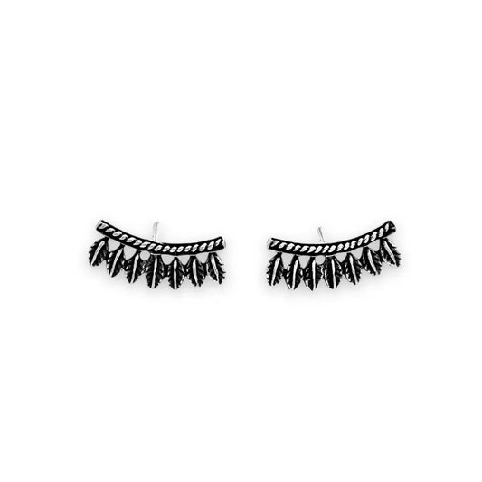 Tribal headdress earrings