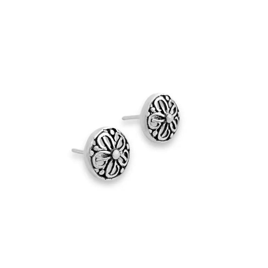 Bloom mandala stud earrings