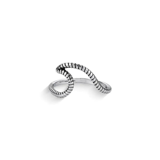 Textured wave ring