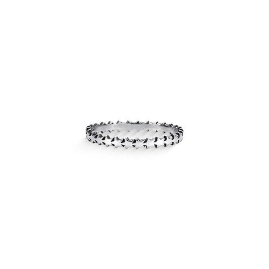 Plain star band ring