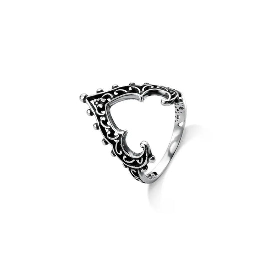 Bali style chevron ring