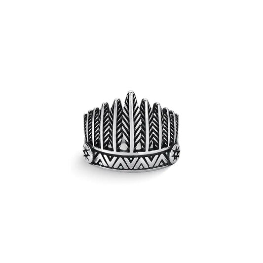 Crown feather ring