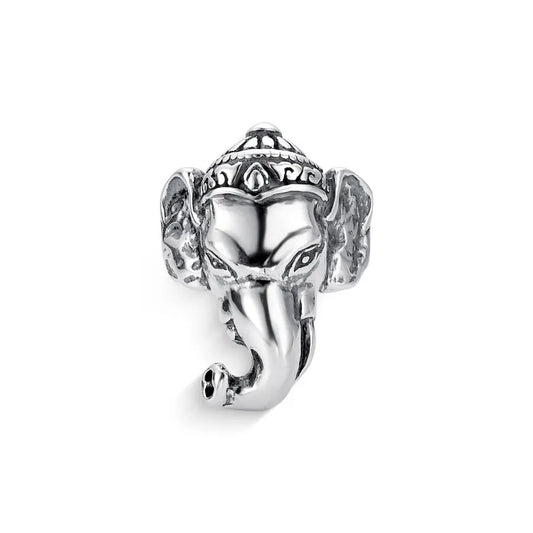 Textured Ganesha head ring
