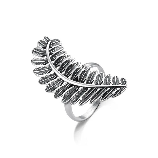 Curved leaf ring