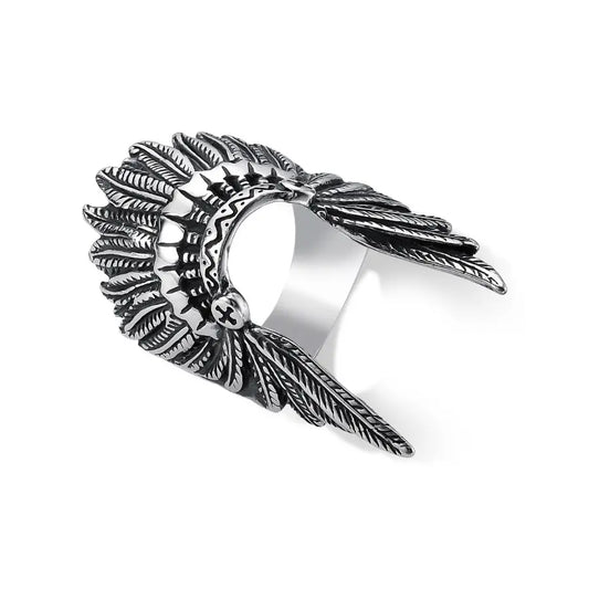 Native headdress ring