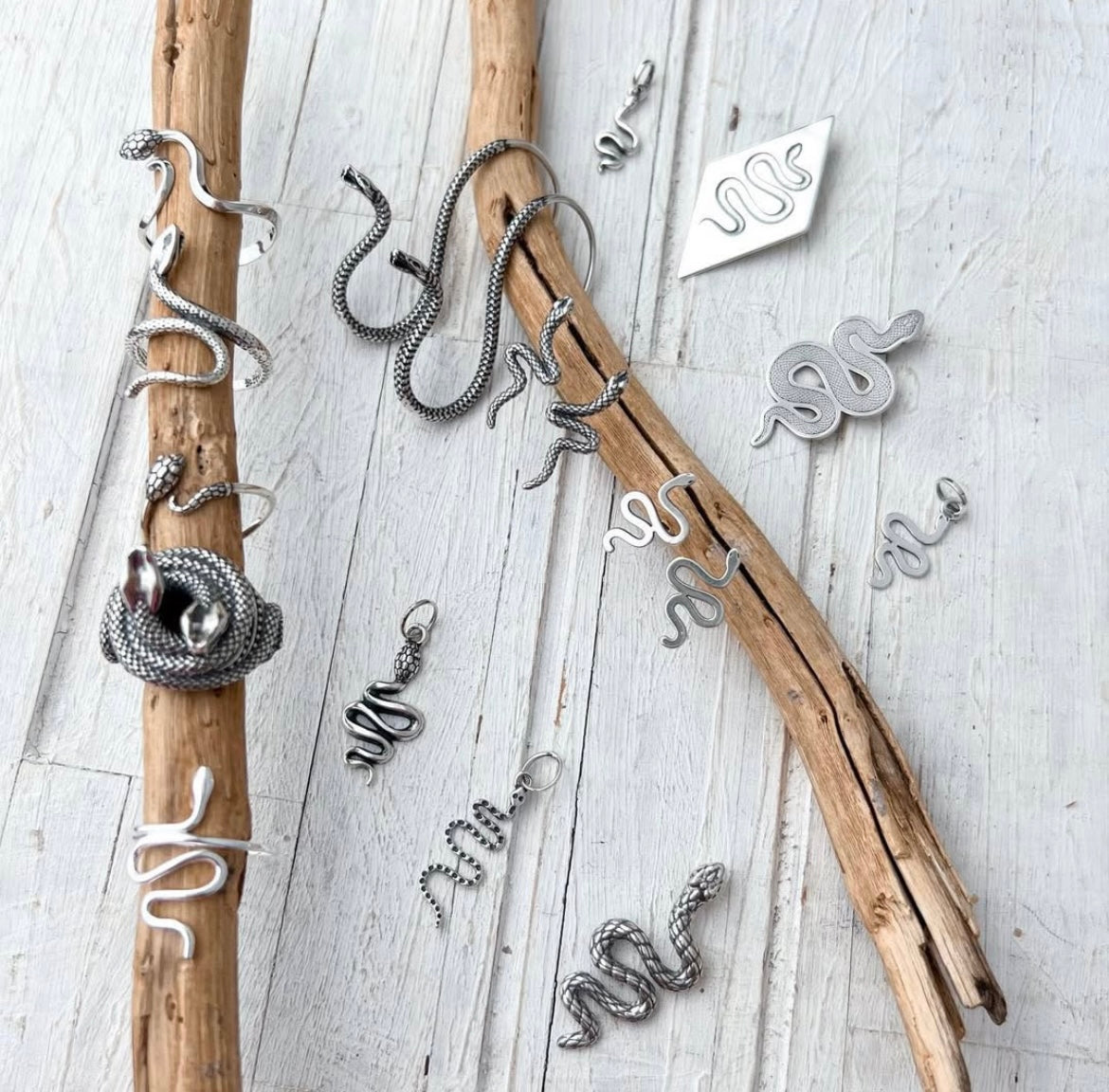 Adjustable Double Coiled Snake Ring