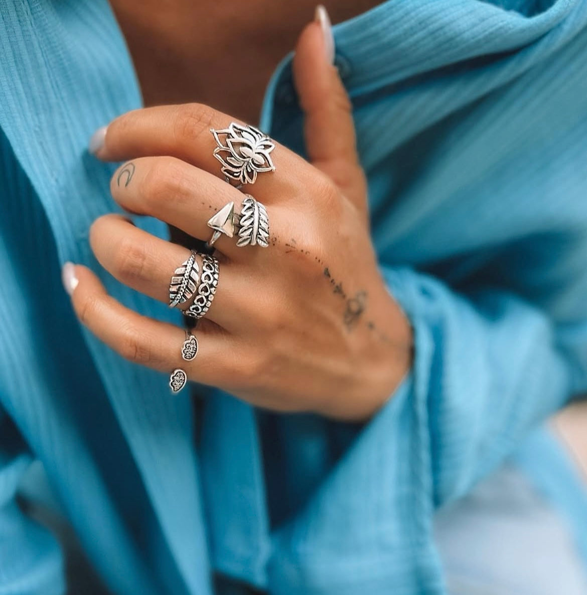 Adjustable Boho Arrow Ring