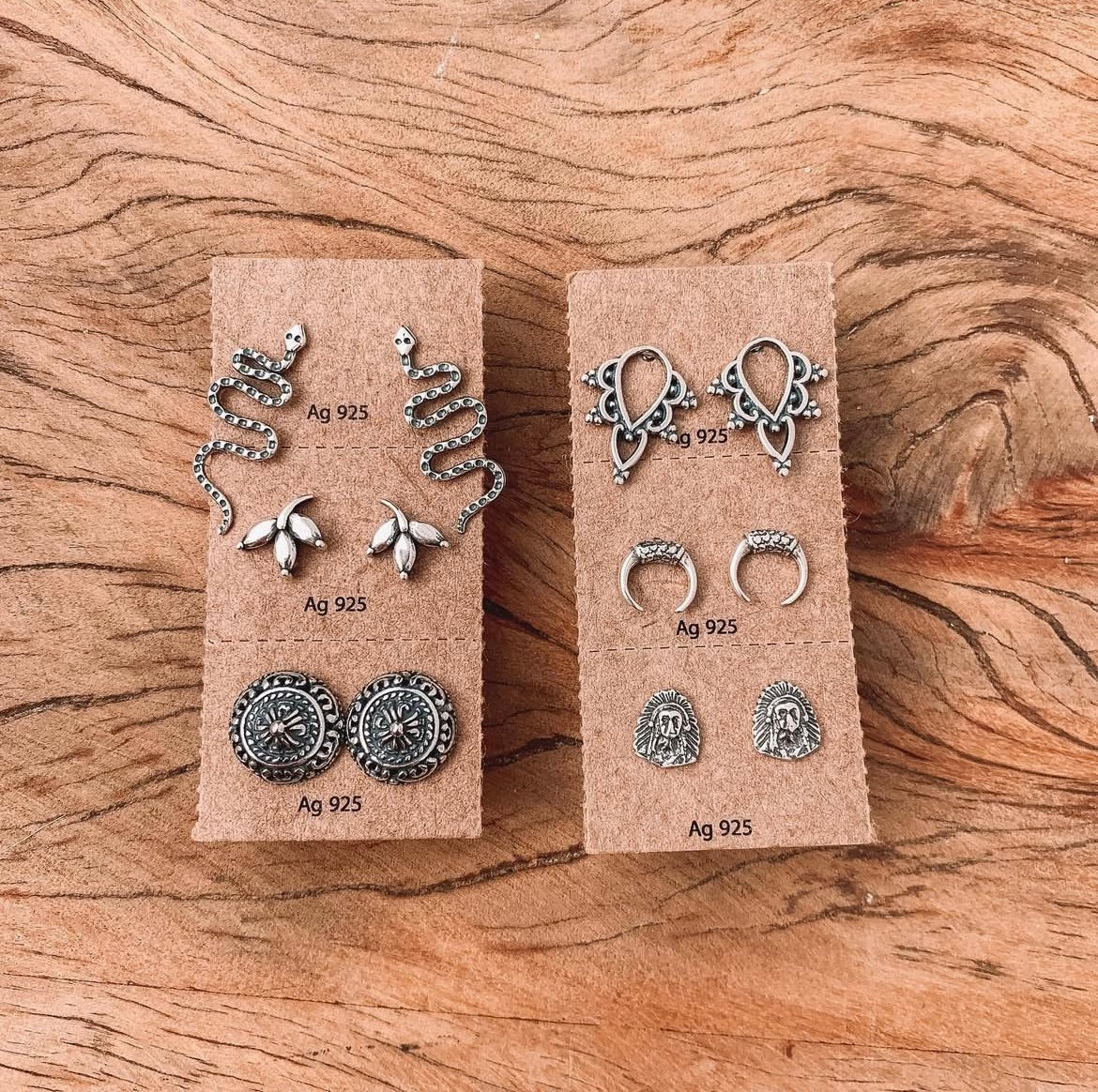 Round Mandala Stud Earrings