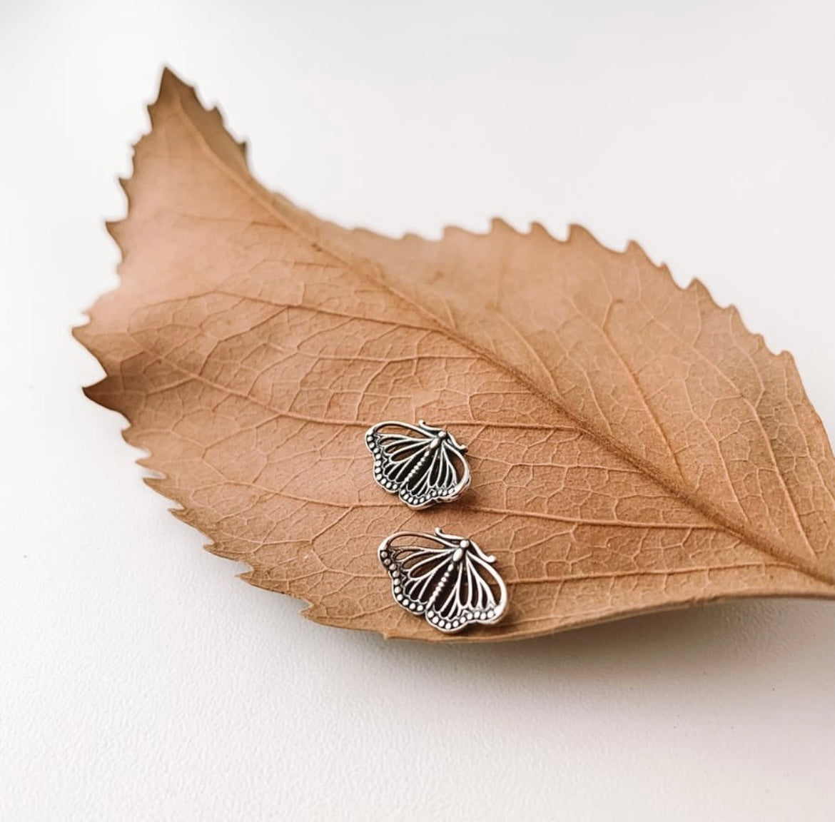 Cutout Butterfly Stud Earrings