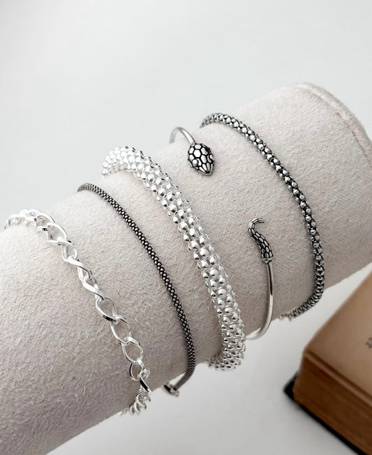 Thin Popcorn Chain Bracelet