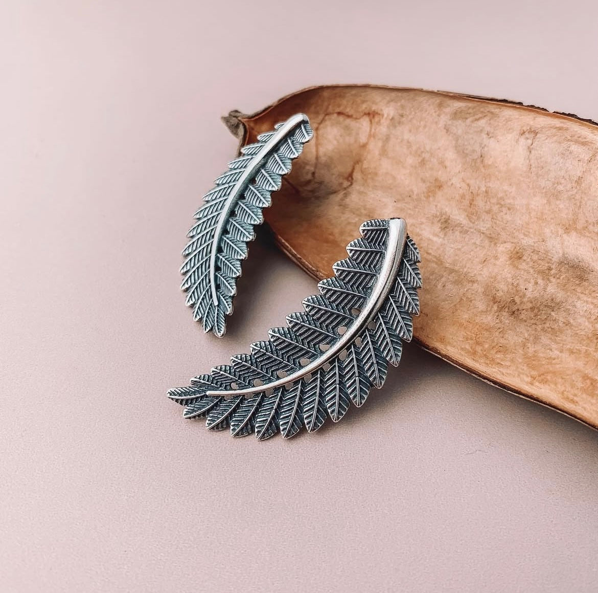 Oversized Bohemian Leaf Earrings