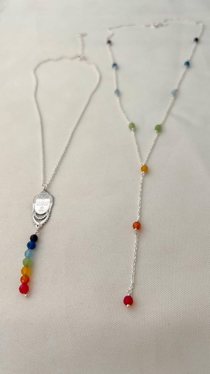 Seven Chakras Buddha Choker
