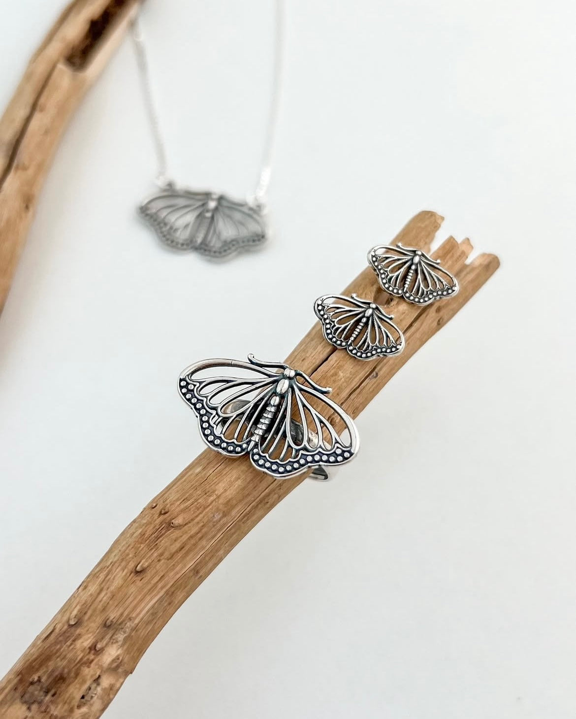 Cutout Butterfly Stud Earrings