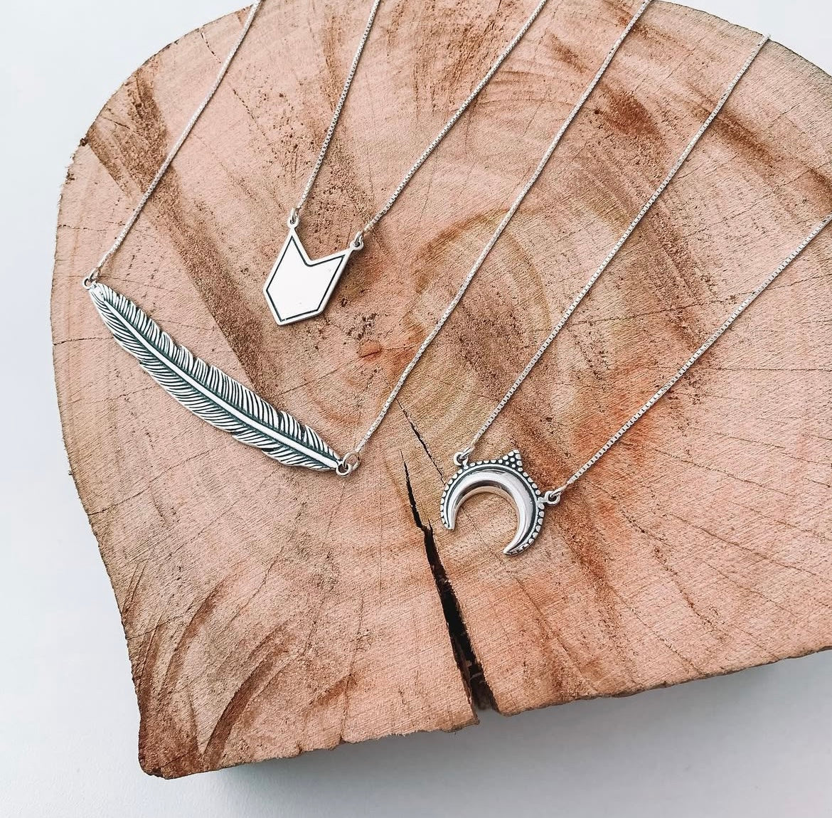 Elongated Leaf Necklace
