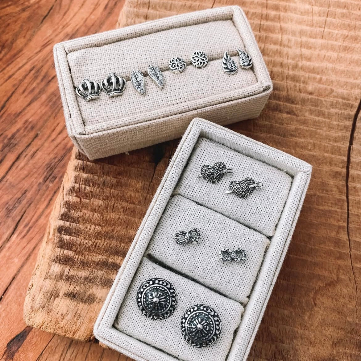 Round Mandala Stud Earrings