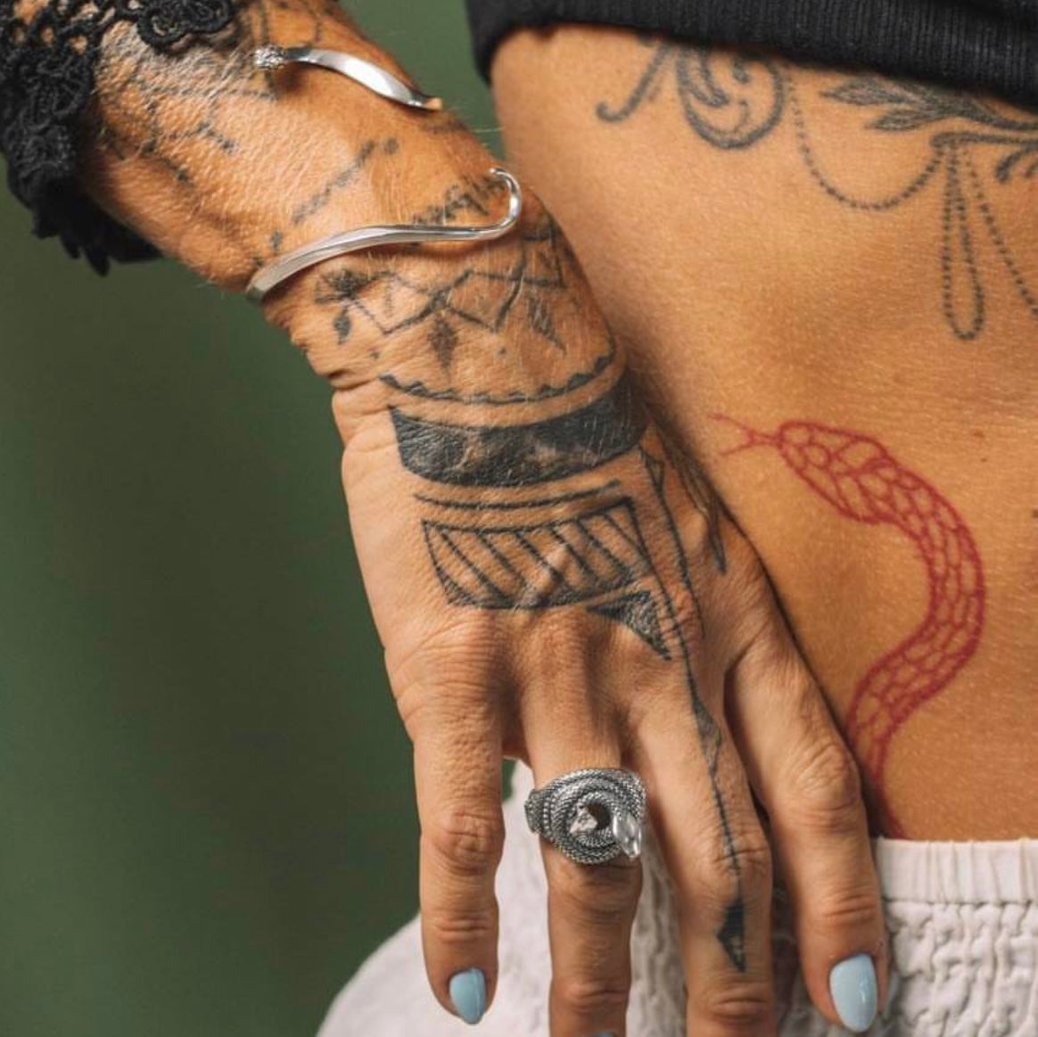 Adjustable Double Coiled Snake Ring