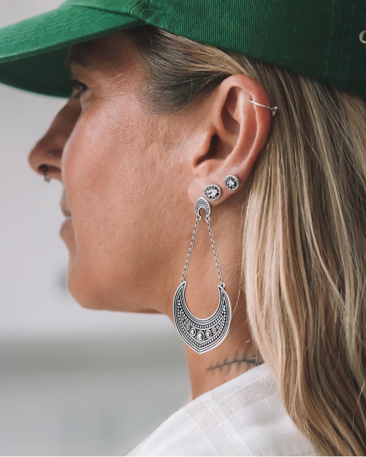 Crescent Dangle Earrings