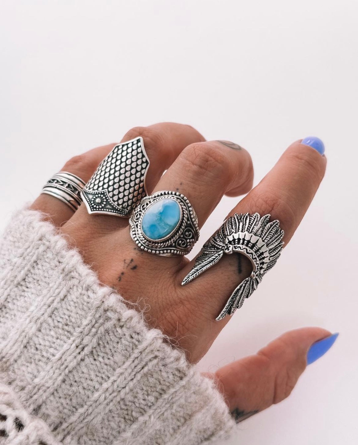 Native Headdress Ring