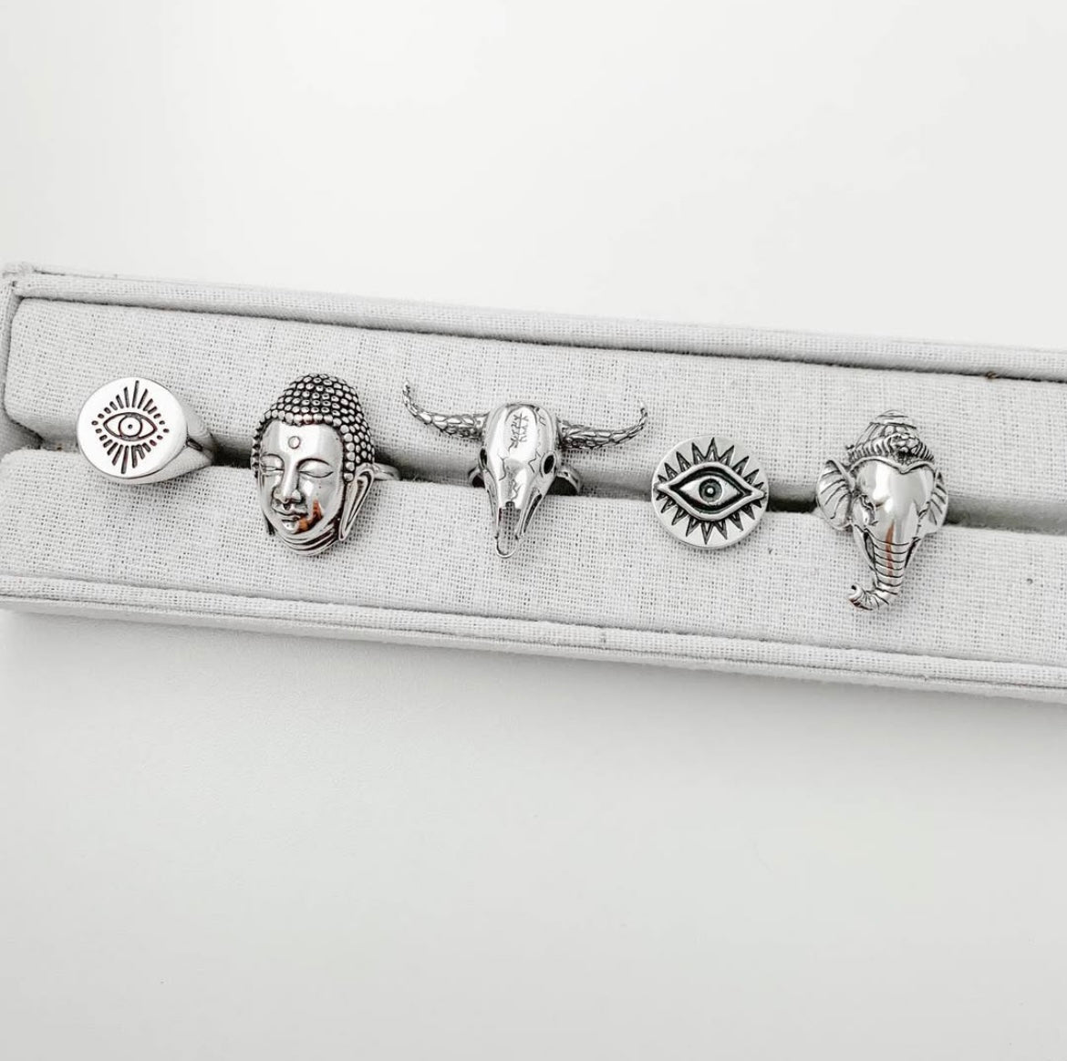 Oversized Bull Skull Ring